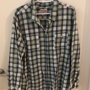 Old Navy Plaid Flannel Shirt